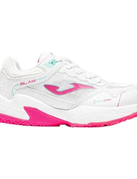 Slam Padel Shoes White / Pink UK 2.5 - Joma - FashionsVida