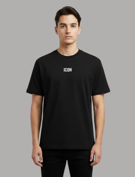 T-shirt logo metallizzato IUT032