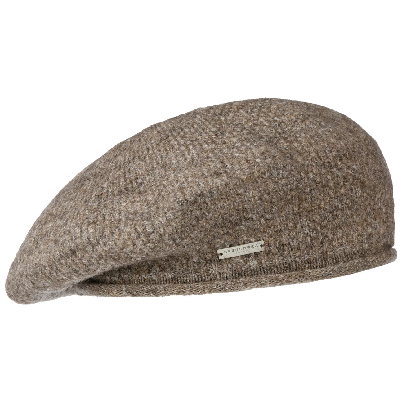 Beret with Rolled Edge by - dark beige - Damen - Size: One Size - Seeberger - FashionsVida
