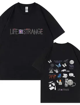 Hot Game Life Is Strange Logo Print T-shirt Men Women Casual Oversized Crewneck T Shirts Male Fashion Vintage Tshirt Streetwear - Aliexpress - FashionsVida