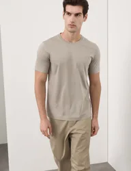 Pure Supima® Cotton Performance Crew Neck T-shirt Sand male