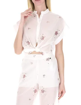Dixie Blusa con fiocco BIANCO S - Dixie - FashionsVida