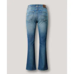 Dion - jeans fit flare y tiro alto