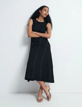 Sfera - Vestido textura tachas - Sfera - FashionsVida