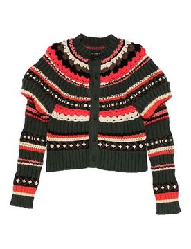 Sacai Cardigan in maglia mista