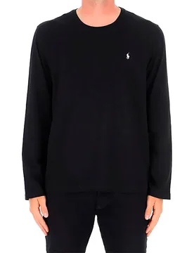 Polo Maglietta A Maniche Lunghe 718759 Polo Black L - Ralph Lauren - FashionsVida