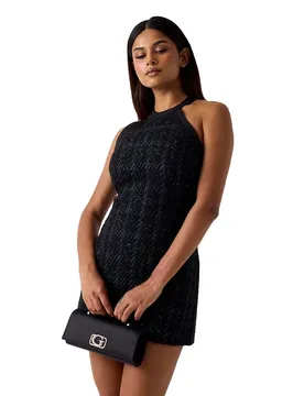 Robe Courte Sans Manches W6rk0cwi272 Jet Black / Multicolor XS