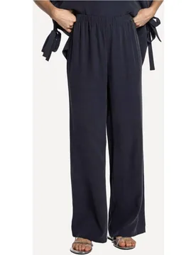 Pantalón de mujer de cupro con goma - Naulover - FashionsVida