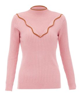 NALLY Jersey caramelo / rosa