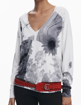 Damen T-SHIRT Weiß 25WWJF15_BI1000
