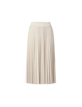 Plisseerock beige 42 damen