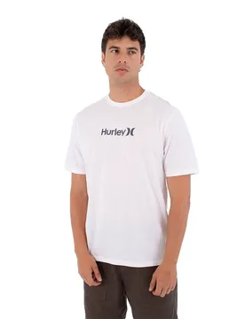 T-shirt à Manches Courtes Printing Press O&o White 2XL - Hurley - FashionsVida