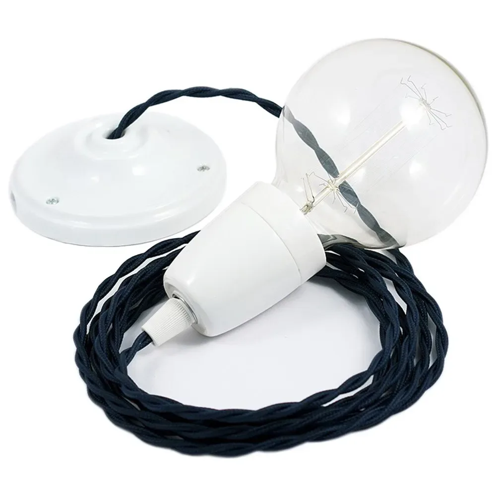 Cables Suspension Luminaire Tm20 2 M Dark Blue / White One Size - Creative - FashionsVida