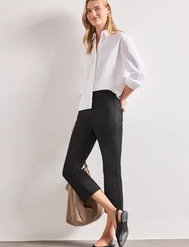 Flared Leg Hose im Casual Fit female Schwarz - Street One - FashionsVida