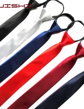 HUISHI Mens Zipper Necktie Skinny 5cm Pre-tied Zipper Tie Slim Narrow Mens Women Entertainment Party Wedding Shirt Accessories - Aliexpress - FashionsVida