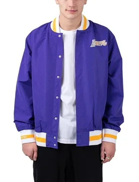 Ness NBA 75th Anniversary Warm Up Jacket LA Lakers M Herren - Mitchell - FashionsVida