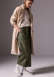 Street One Straight Leg Hose female Grün