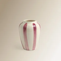 Jarrón de cerámica Stripes