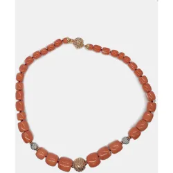 Collar de oro, diamante y