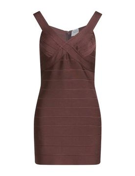 Minivestido Mujer Marrón M Mujer