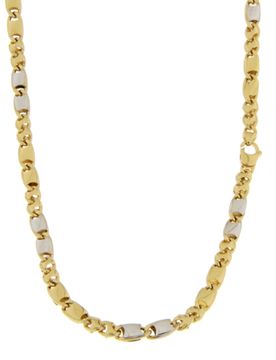Collana Uomo Oro Bianco Giallo GL102225