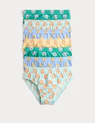 Pack Pure Cotton Animal Briefs (18 Mths-14 Yrs) Multi male