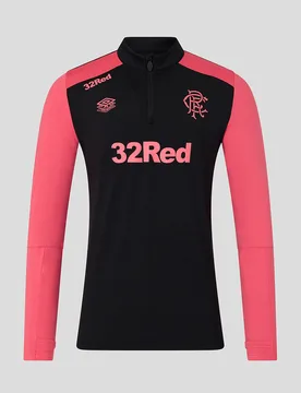 Rangers Men's 26/27 Pro Training Quarter Zip - Caviar CAVIAR/CORAL 5XL male - Castore - FashionsVida