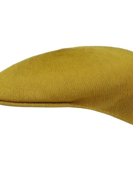 Tropic 504 Flat Cap by - mustard - Unisex - Size: L (58-59 cm) - Kangol - FashionsVida