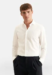 Slim Business Hemd Uni Ecru 38