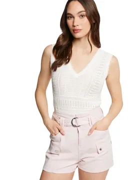 Damen Top Weiß 517760