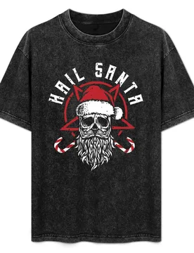 Hail santa christmas satanic santa T-Shirt Outdoor Sports Lightweight Tee - Aliexpress - FashionsVida