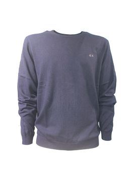 Maglia Round Solid Navy Blue K43101