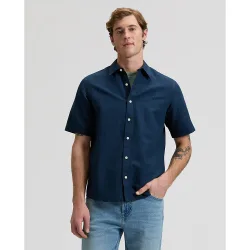 Camisa de hombre de manga corta y corte regular