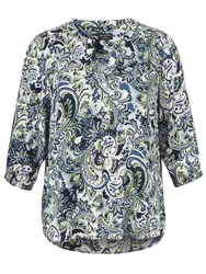 Bluse V-Ausschnitt 3/4 Arm Druck female