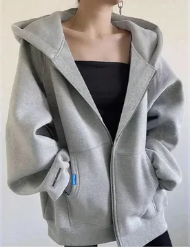 Pieza Sudadera con capucha forrada térmicamente minimalista casual para adolescentes, gruesa y cálida para primavera, otoño, invierno y regreso a l - Shein - FashionsVida