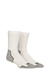 Mens and Women's 2 Pair Run Repreve Crew Socks White Mens 6-8.5 - White - Size: 6-8.5 Mens