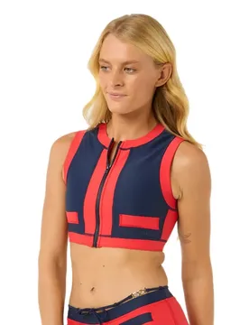 Haut De Bikini Coco Vest Red/Dark Blue L