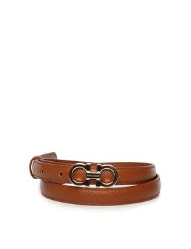 Cintura Gancini in pelle