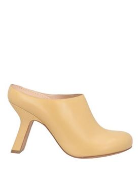 Mules & Zuecos Mujer Mostaza 36 Mujer