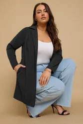 Longline Blazer - Black - Size: 28