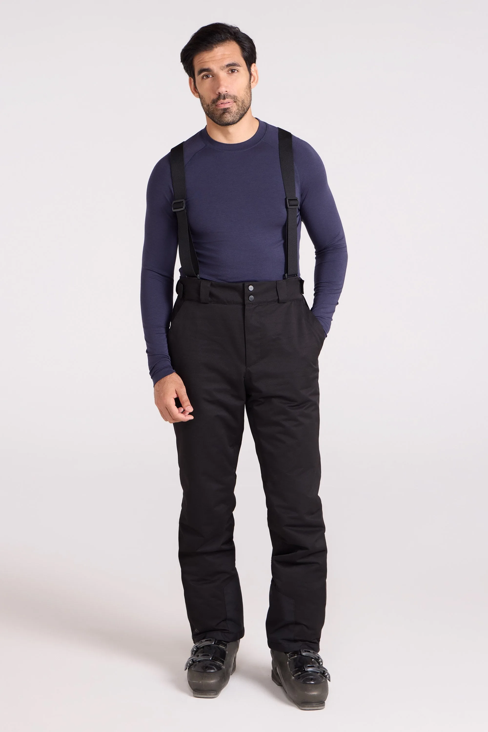 Interstellar Mens Waterproof Ski Pants - Black - Black - Size: L - Mountain Warehouse - FashionsVida