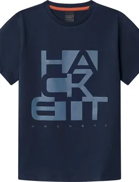 T-shirt à Manches Courtes Hs Blocker Navy 5 Années Garçon - Hackett - FashionsVida
