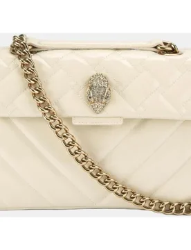 Bolso kensington mini en piel con acabado brillante - Kurt Geiger - FashionsVida
