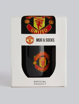 Manchester United Mug and Sock Set Red None - Wizzard - FashionsVida