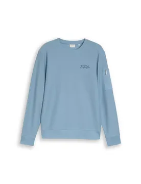 Structured crew-neck sweatshir male