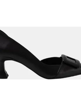 Zapatos de mujer tipo salón en napa con adorno de hebilla forrada - Dansi - FashionsVida