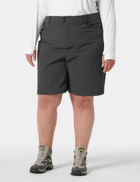Women's Brona Softshell Plus Shorts Grey 3X - Ebony Grey - Female - Helly Hansen - FashionsVida