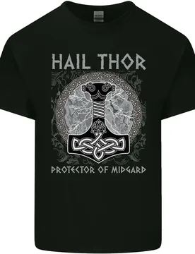 Hail Thor Protector of Midgard. God Mjollnir T Shirt. Short Sleeve 100% Cotton Casual T-shirts Loose Top Size S-3XL - Aliexpress - FashionsVida