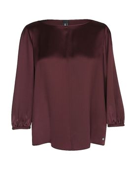 CAIN Seidenbluse dunkelrot 44 damen