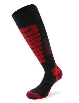 Chaussettes Longues Skiing 3.0 Dark Grey / Red EU 39-41 Homme - Lenz - FashionsVida